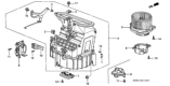 Diagram for 2006 Honda Pilot Blend Door Actuator - 79350-S0X-A01