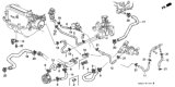 Diagram for 1993 Honda Accord Cooling Hose - 19510-PT2-000