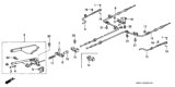 Diagram for 1993 Honda Accord Parking Brake Cable - 47560-SM1-A03