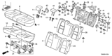 Diagram for Honda Insight Seat Cushion - 82127-TM8-G01