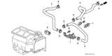 Diagram for 1997 Honda Accord Heater Control Valve - 79710-SV7-A01