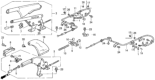 Diagram for Honda Prelude Parking Brake Cable - 47560-SS0-013