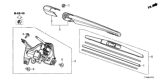 Diagram for 2020 Honda HR-V Wiper Motor - 76700-T7W-A01