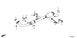 Diagram for Honda Accord Hybrid Catalytic Converter - 18150-5K1-A00