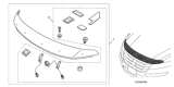 Diagram for Honda Crosstour Air Deflector - 08P47-TP6-100