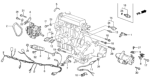 Diagram for Honda Civic Alternator Bracket - 31113-PE1-661