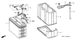 Diagram for 2003 Honda Civic Battery Cable - 32600-S5A-930