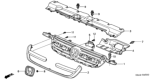 Diagram for Honda CR-V Grille - 71121-S9A-003