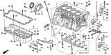 Diagram for 1993 Honda Del Sol Oil Pan - 11200-P08-000