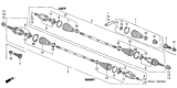 Diagram for Honda CV Boot - 42017-SCA-E21