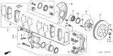 Diagram for 1999 Honda Accord Brake Disc - 45251-S84-A01