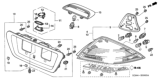 Diagram for 2003 Honda Accord Side Marker Light - 33501-SDN-A01