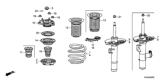 Diagram for 2021 Honda Civic Shock Absorber - 51611-TBA-A21