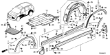 Diagram for 2016 Honda Pilot Engine Cover - 74114-TZ5-A00