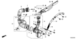 Diagram for 2015 Honda Civic Air Duct - 17252-RX0-A00