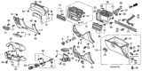 Diagram for 1996 Honda Civic Steering Column Cover - 77360-S01-A40ZC