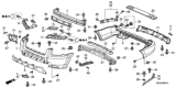 Diagram for Honda Bumper Reflector - 33555-S9V-A11