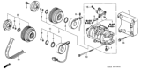 Diagram for 2003 Honda Odyssey Drive Belt & V Belt - 38920-P8F-A12