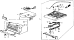 Diagram for 1985 Honda CRX Blower Control Switches - 35650-SB2-003