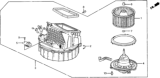 Diagram for 1989 Honda Civic Blower Motor - 79300-SH3-A01