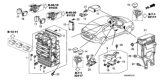 Diagram for 2010 Honda Civic Fuse Box - 38200-SNA-A05
