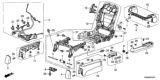 Diagram for Honda Seat Motor - 81601-TK4-A11