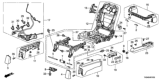 Diagram for 2013 Honda Odyssey Seat Motor - 81601-TK4-A11