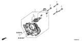 Diagram for 2012 Honda Civic Throttle Body - 16400-R1A-A01