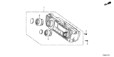 Diagram for 2013 Honda Civic Blower Control Switches - 79600-TR6-A41ZB
