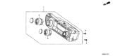 Diagram for 2013 Honda Civic A/C Switch - 79600-TR6-A61ZB