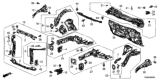 Diagram for Honda Dash Panels - 61100-TR3-A00ZZ