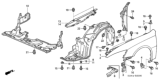 Diagram for Honda Accord Wheelhouse - 74151-SDN-A00