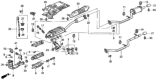 Diagram for 2003 Honda Element Exhaust Hanger - 18215-S84-A30