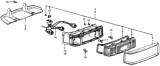 Diagram for 1978 Honda Accord Tail Light - 33550-671-671