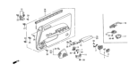 Diagram for 1999 Honda Prelude Power Window Switch - 35760-S30-A01