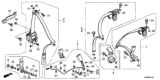Diagram for 2012 Honda Civic Seat Belt Buckle - 04813-TS8-A00ZA