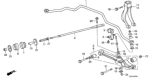 Diagram for 1986 Honda Accord Suspension Strut Rod - 51352-SE0-010