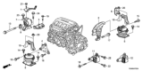 Diagram for 2016 Honda Odyssey Motor And Transmission Mount - 50850-TK8-A01