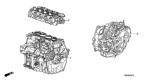 Diagram for 2010 Honda Insight Engine - 10002-RBJ-A01