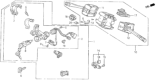 Diagram for 1991 Honda Civic Wiper Switch - 35256-SH3-A02