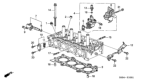 Diagram for 2004 Honda Civic Cylinder Head Gasket - 12251-PNC-003