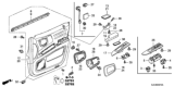 Diagram for 2013 Honda Ridgeline Armrest - 83502-SJC-A42ZD