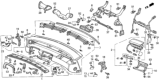 Diagram for Honda Prelude Instrument Panel - 77100-SS0-A01ZA