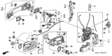 Diagram for Honda CR-V Door Lock Actuator - 72152-S9A-A02