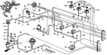Diagram for Honda CRX EGR Vacuum Solenoid - 36190-PE1-710