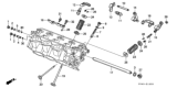 Diagram for Honda Accord Rocker Guide - 14628-PH7-010