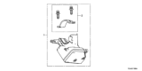 Diagram for 2014 Honda Accord Hybrid Ignition Lock Cylinder - 06351-T2A-H01