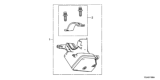 Diagram for Honda Crosstour Ignition Lock Cylinder - 06351-T2A-H01