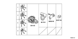 Diagram for Honda Odyssey Ignition Lock Cylinder - 06351-TK8-A01