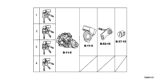 Diagram for 2017 Honda Odyssey Ignition Lock Cylinder - 06350-TK8-A01